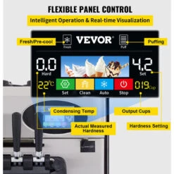 VEVOR Máquina De Helados Suave Comercial 2200w 20-28l / 5.3-7.4 Galón/h -Cocina Electrodomésticos Ventas 98375913 5