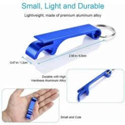 Colorido Abridor De Botellas De Cerveza Mcyye, Abridor De Botellas De Llavero De Metal Premium, Abridor De Botellas De Bebidas Para Hombres, Mujeres, Pequeño Y Práctico, Fácil De Transportar, Abre Las -Cocina Electrodomésticos Ventas 98993747 2