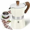 Cafetera Espresso Para Estufa, 3 Tazas De Espresso Moka Pot - 150ml (5oz) Cafetera Cubana Manual De Aluminio Premium Cafetera Italiana Moka Espresso Filtro De Cafetera Griega I