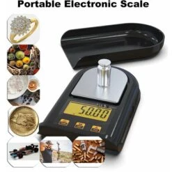 Balanza Electrónica 500g/0,01g Mini Balanza Electrónica Para Joyería Balanza De Té (negro) -Cocina Electrodomésticos Ventas 99663240 5