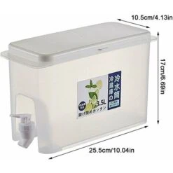 Dispensador De Bebidas Con Grifo Dispensador De Bebidas De 3,5 Litros Jarra De Botella De Jugo De Fruta - Fuente De Agua Cóctel Jugo Alcohol -Cocina Electrodomésticos Ventas 99829145 2