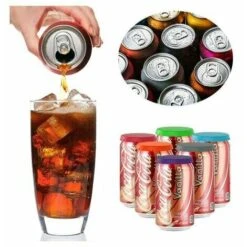 Tapas Para Latas De Soda, Paquete De 6 Tapas Reutilizables De Silicona Para Latas De Soda/bebida/cerveza, Se Adapta A Latas De Soda Estándar (multicolor) -Cocina Electrodomésticos Ventas 99831898 4