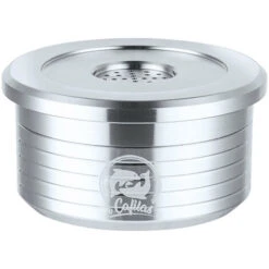 Cápsulas De Café Reutilizables De Acero Inoxidable Filtro De Taza De Cápsula De Café Reutilizable Compatible Con Delta Q (plata)