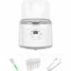 Calentador De Biberones 4 En 1 Esterilizador De Vapor Para Biberones Calentador Rápido De Alimentos Para Bebés Capacidad De 2 Biberones Temperatura Ajustable Con Pantalla LED Para Biberones, EU 400W