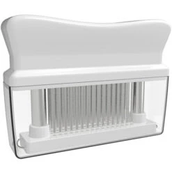 Ablandador De Carne Con 48 Cuchillas De Aguja De Acero Inoxidable Herramienta Para Ablandar Y Marinar Carne Ablandadores De Cocina Cocinar A La Parrilla Barbacoa Marinada Maximizador De Sabor (Blanco)