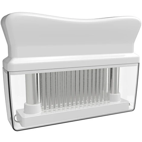 Ablandador De Carne Con 48 Cuchillas De Aguja De Acero Inoxidable Herramienta Para Ablandar Y Marinar Carne Ablandadores De Cocina Cocinar A La Parrilla Barbacoa Marinada Maximizador De Sabor (Blanco) 3 Ablandador De Carne Con 48 Cuchillas De Aguja De Acero Inoxidable Herramienta Para Ablandar Y Marinar Carne Ablandadores De Cocina Cocinar A La Parrilla Barbacoa Marinada Maximizador De Sabor (Blanco)