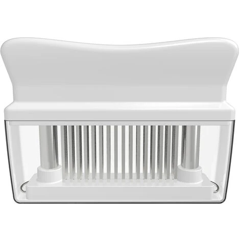 Ablandador De Carne Con 48 Cuchillas De Aguja De Acero Inoxidable Herramienta Para Ablandar Y Marinar Carne Ablandadores De Cocina Cocinar A La Parrilla Barbacoa Marinada Maximizador De Sabor (Blanco) 4 Ablandador De Carne Con 48 Cuchillas De Aguja De Acero Inoxidable Herramienta Para Ablandar Y Marinar Carne Ablandadores De Cocina Cocinar A La Parrilla Barbacoa Marinada Maximizador De Sabor (Blanco) - Imagen 2