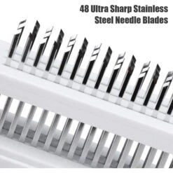 Ablandador De Carne Con 48 Cuchillas De Aguja De Acero Inoxidable Herramienta Para Ablandar Y Marinar Carne Ablandadores De Cocina Cocinar A La Parrilla Barbacoa Marinada Maximizador De Sabor (Blanco) 10 Ablandador De Carne Con 48 Cuchillas De Aguja De Acero Inoxidable Herramienta Para Ablandar Y Marinar Carne Ablandadores De Cocina Cocinar A La Parrilla Barbacoa Marinada Maximizador De Sabor (Blanco) -Cocina Electrodomésticos Ventas 99837567 4